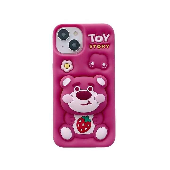 Teddy's Toy Story Silicone With Pop Stand Phone Case