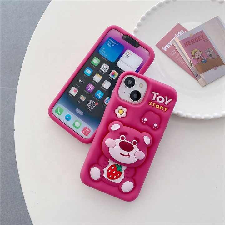 Teddy's Toy Story Silicone With Pop Stand Phone Case