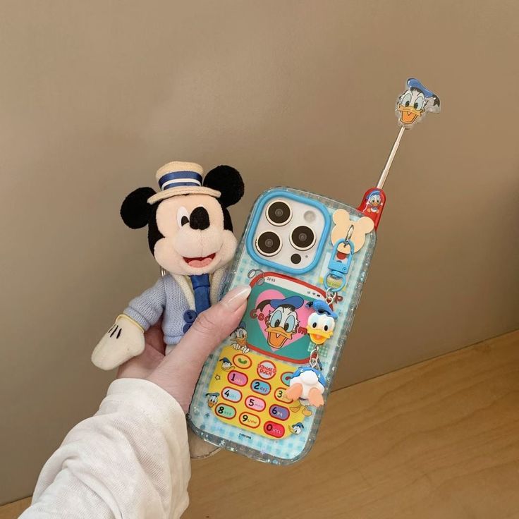 Cartoon Duck Phone Case With Charm & Antenna