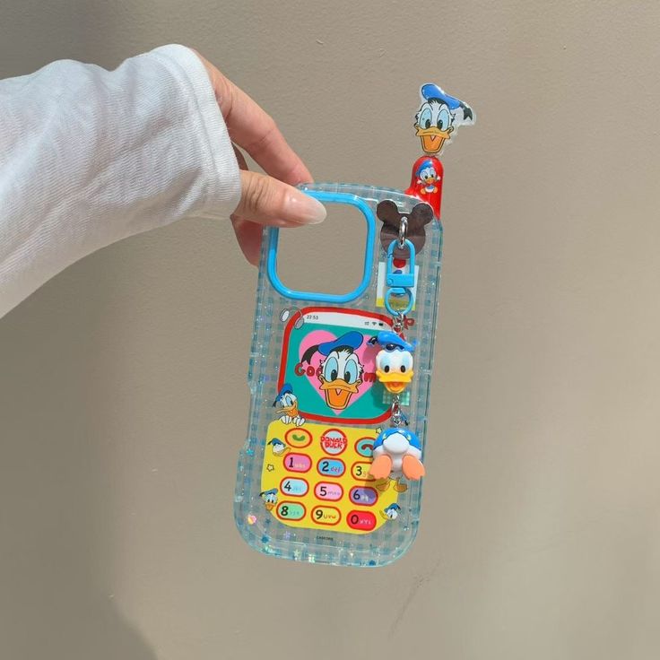 Cartoon Duck Phone Case With Charm & Antenna