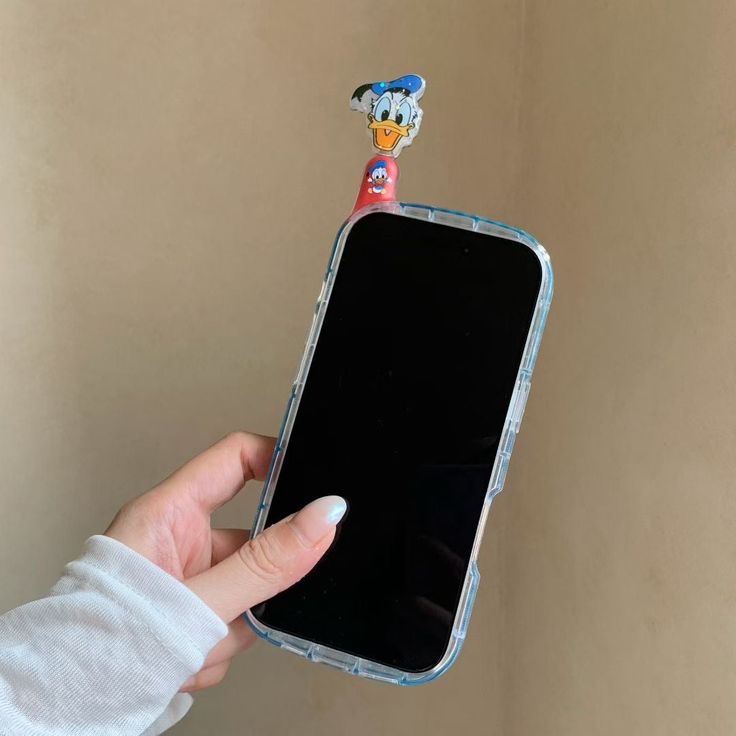 Cartoon Duck Phone Case With Charm & Antenna