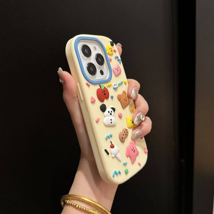 Cute Kawaii Mini Stickers Silicone Phone Case