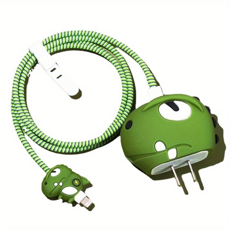 Cute Cartoon Series Fast Charger Protector for iPhone(Cute Dinosaur)