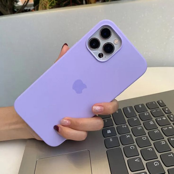 iPhone Original Liquid Silicone Phone Case (Purple)