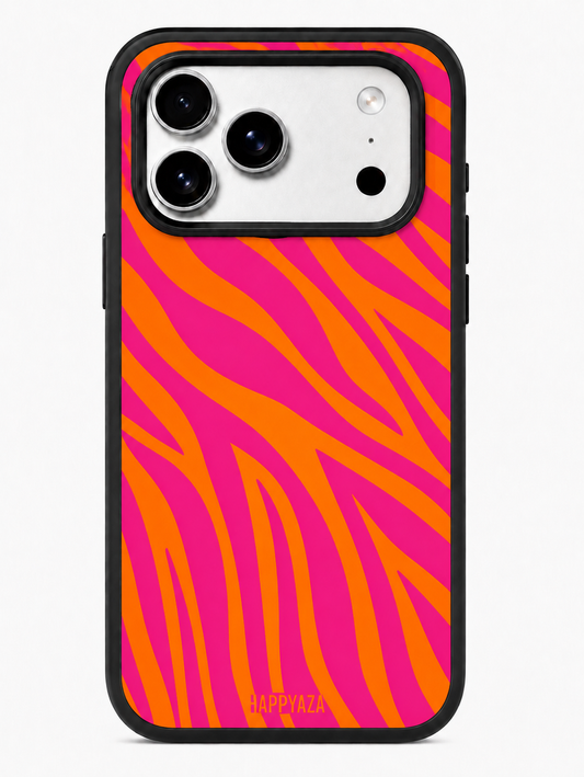 Pink Safari Stripe Designer Phone Case