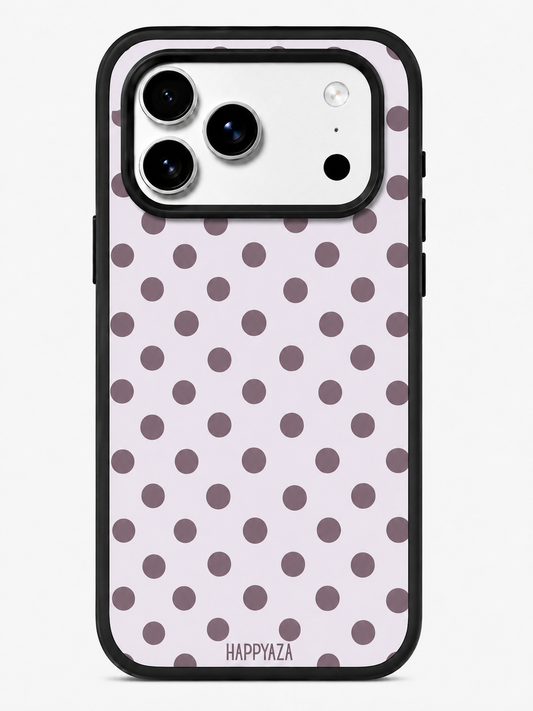 Vintage Mocha Dots Designer Phone Case