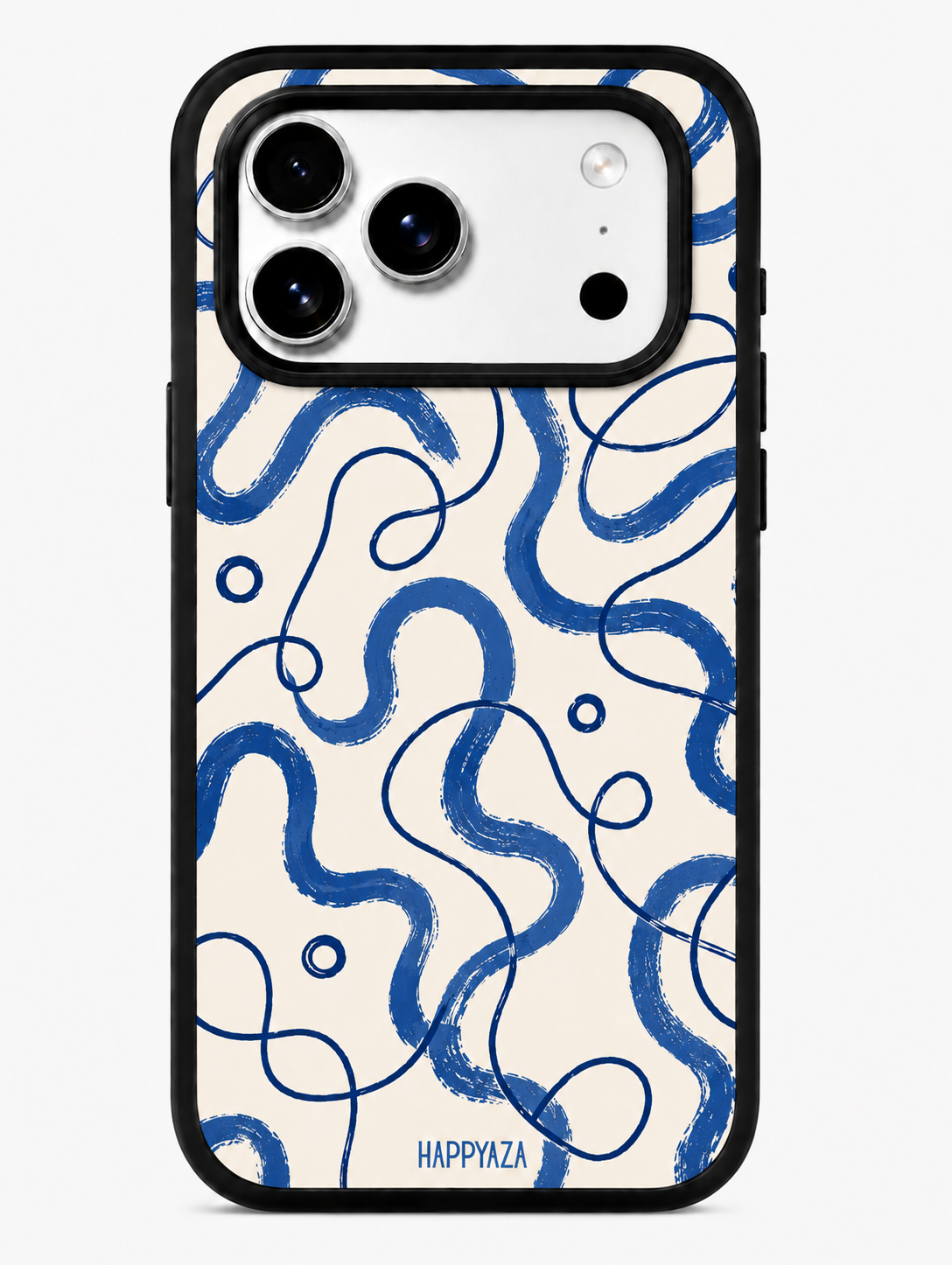 Coastal Scribble Waves Designer Phone Case