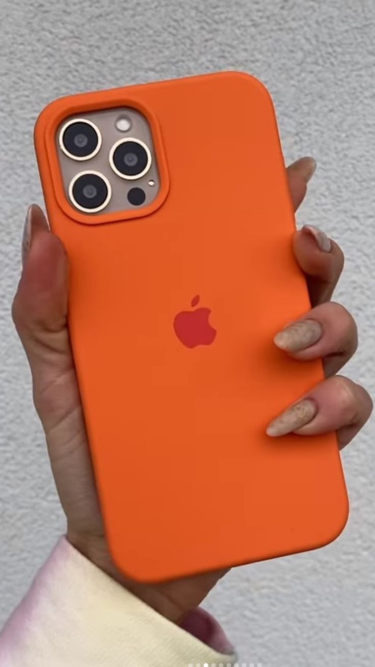 iPhone Original Liquid Silicone Phone Case (Dark Orange)