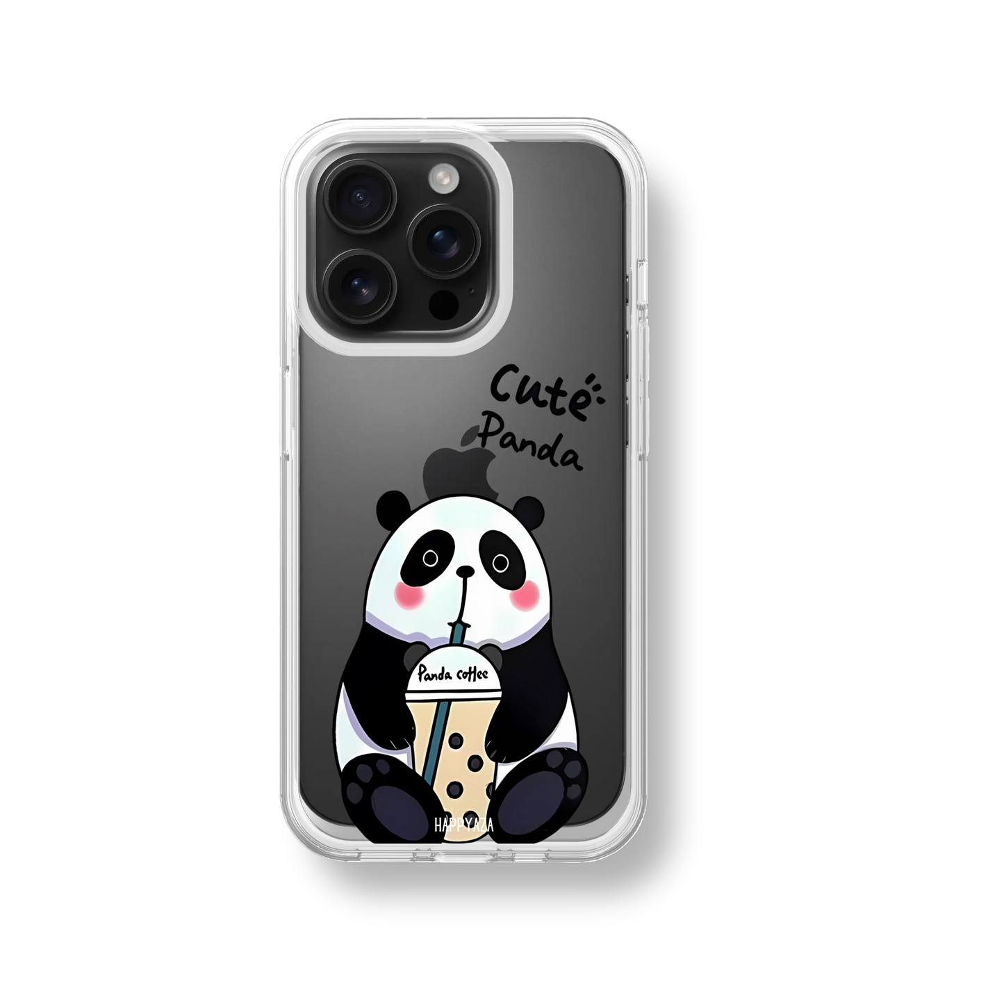 Panda Drinks Bubble Tea Soft Silicone Phone Case