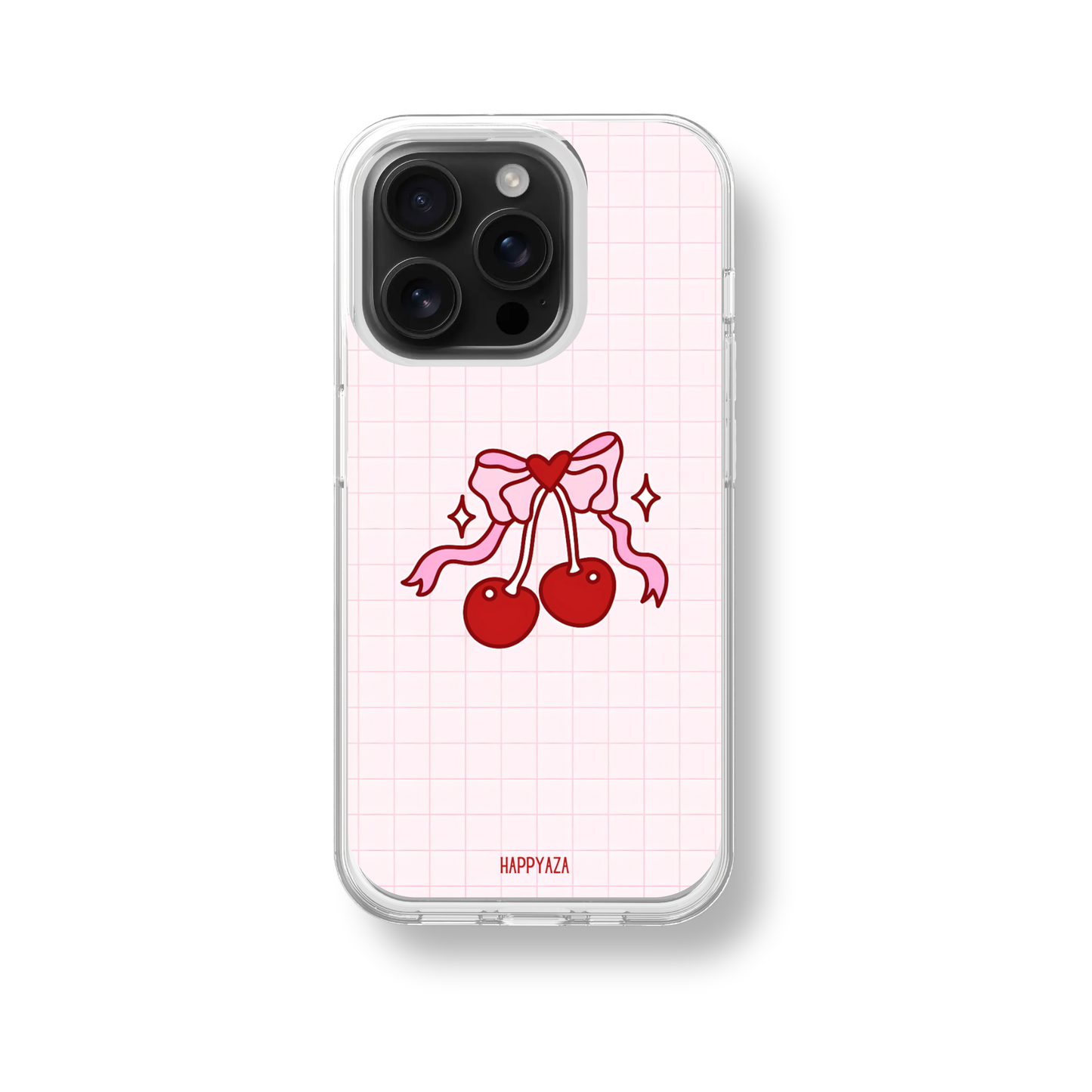 Cherry Bow Charm Soft Silicone Case