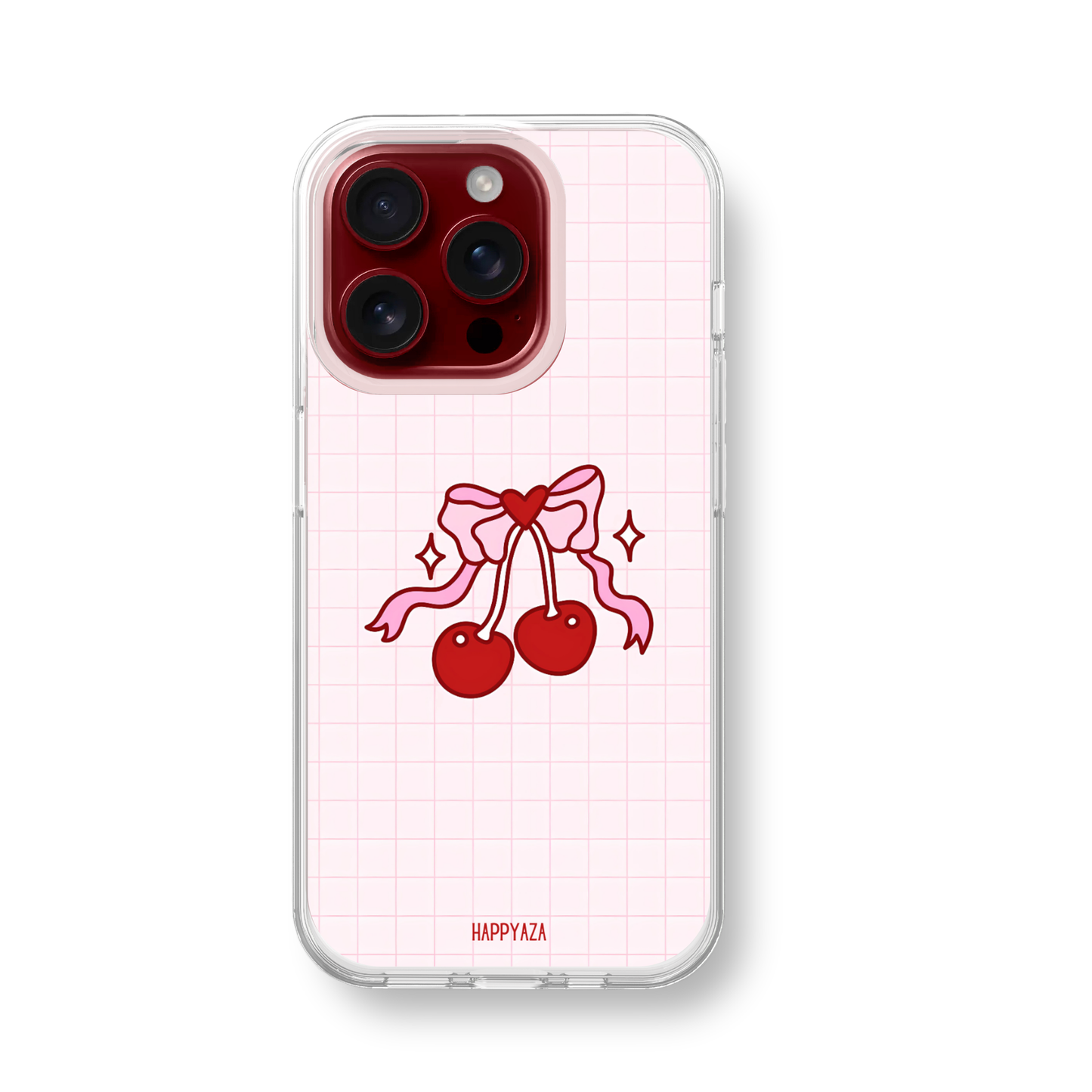 Cherry Bow Charm Soft Silicone Case