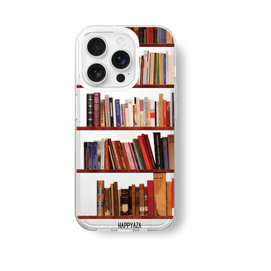 Book Shelf Printed Silicone Phone Case