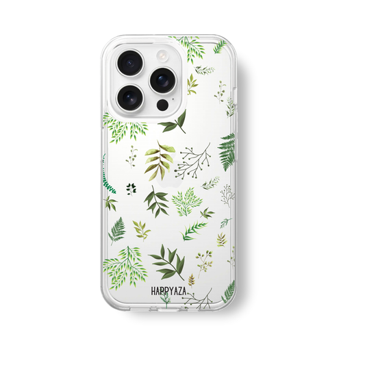 Cute Greenery Printed Silicone Phone Case