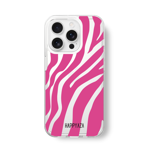 Pink Abstract Lines Soft Silicone Phone Case