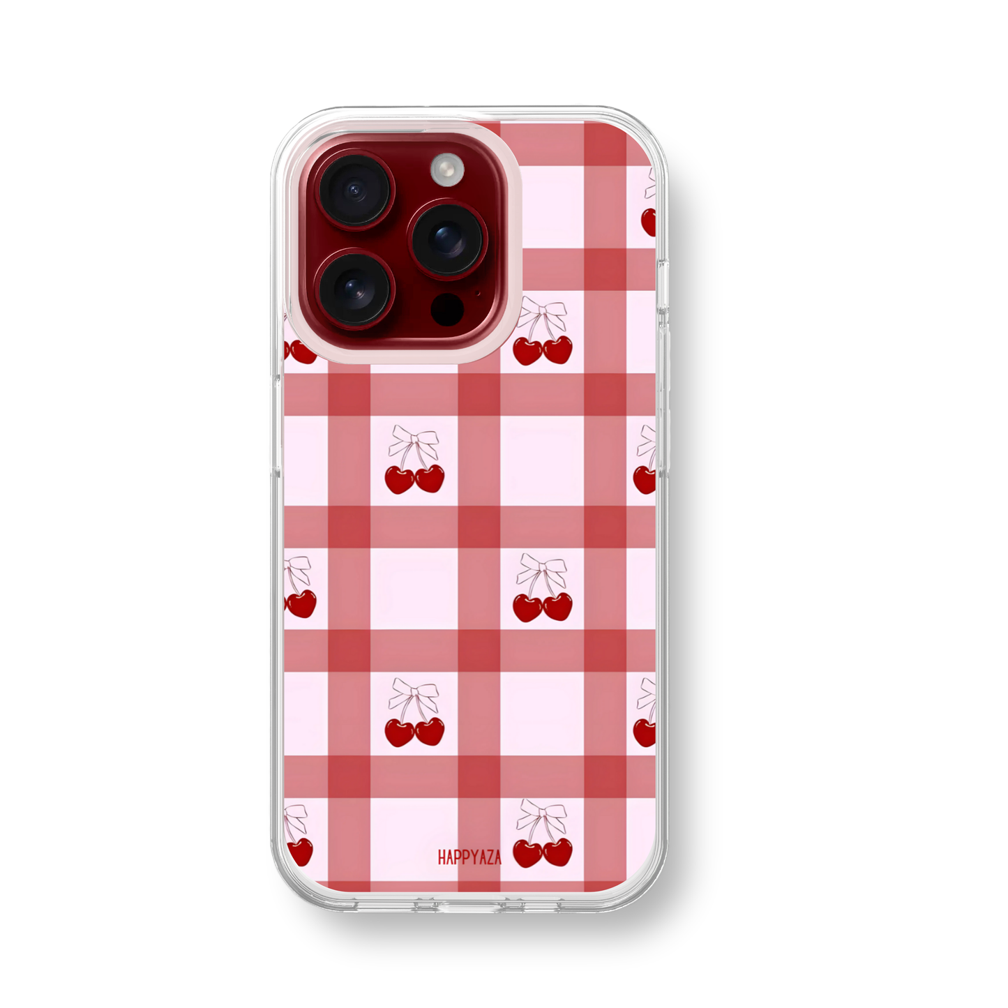 Cherry Picnic Gingham Soft Silicone Case