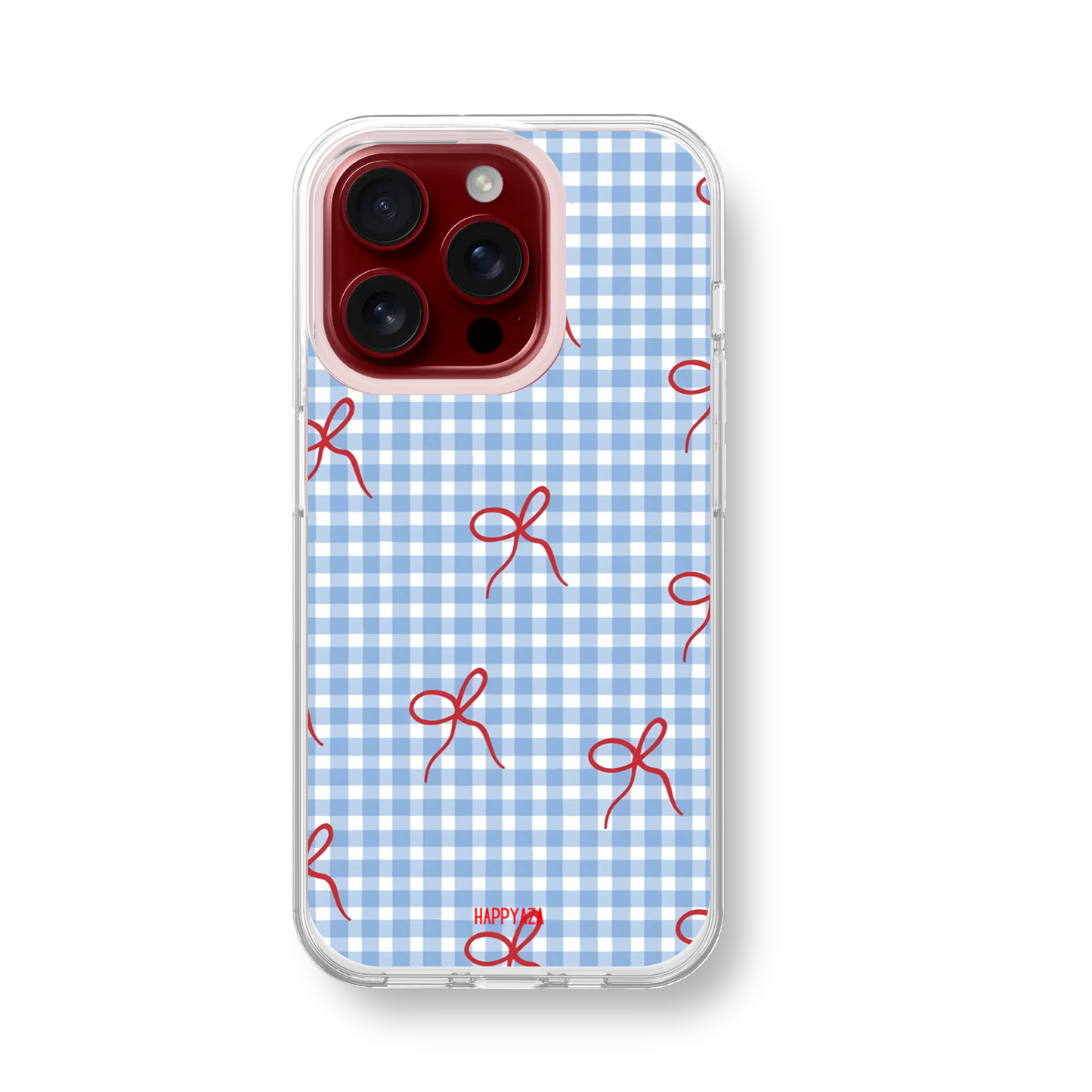 Sweet Check Bow Soft Silicone Case