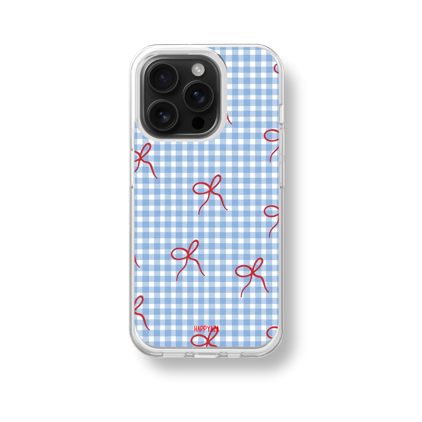 Sweet Check Bow Soft Silicone Case