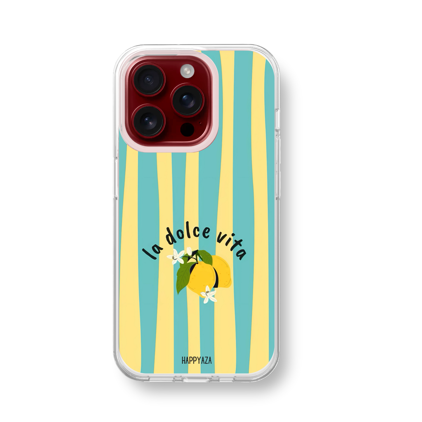 La Dolce Vita Lemon Stripes Soft Silicone Case