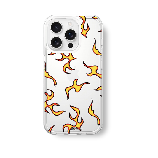 White Flame Silicone Phone Case