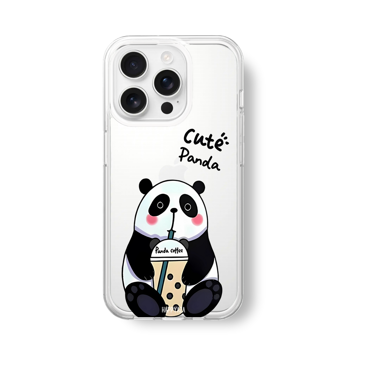 Panda Drinks Bubble Tea Soft Silicone Phone Case