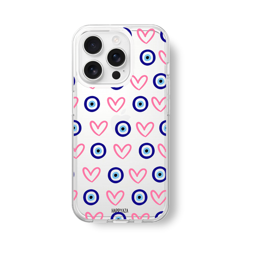 Love & Greek Eyes Silicone Phone Case