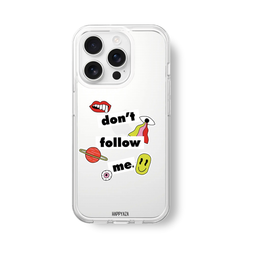 Don't Follow Me Silicone Phone Case