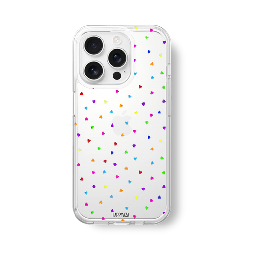Multi Color Hearts Silicone Phone Case