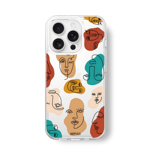 Abstract Face Silicone Phone Case