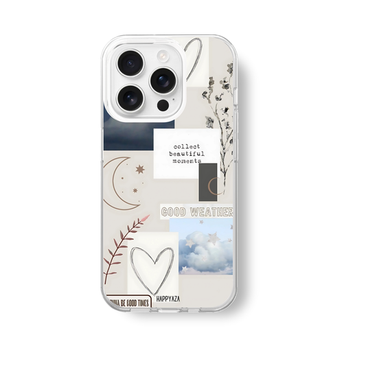 Celestial Collage Silicone Phone Case
