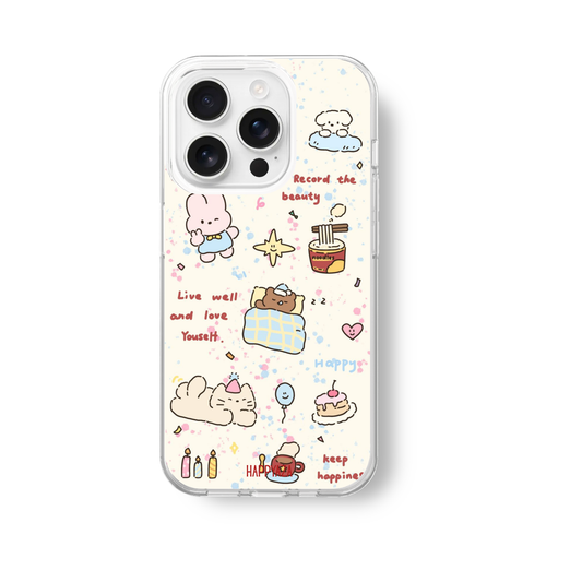 Happy Doodle Soft Silicone Case