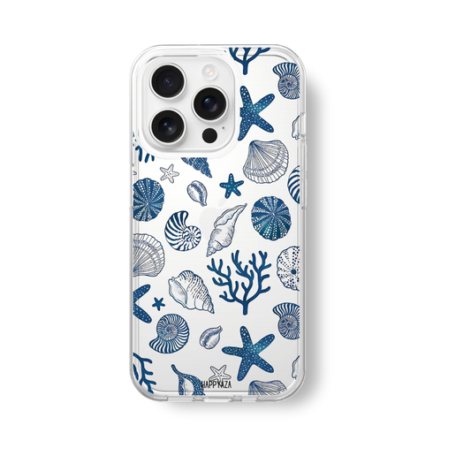 Blue Sea Shells Silicone Phone Case