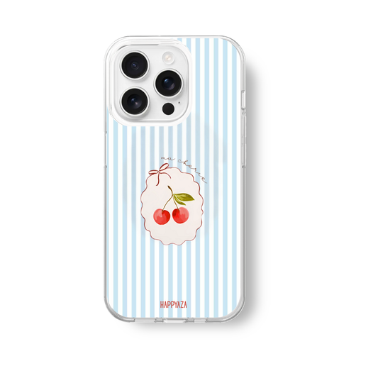 Ma Chérie Cherry Stripes Soft Silicone Case