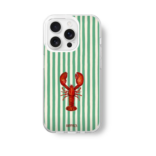 French Riviera Lobster Stripes Soft Silicone Case