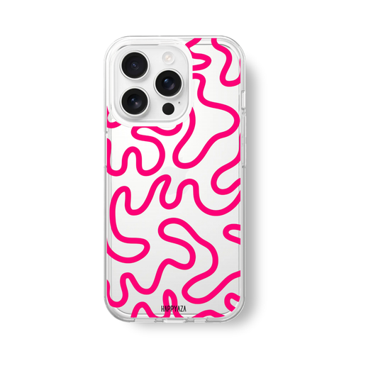 Line doodle Pattern Silicone Phone Case