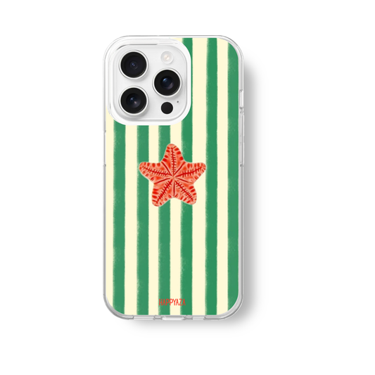 Coastal Starfish Stripes Soft Silicone Case