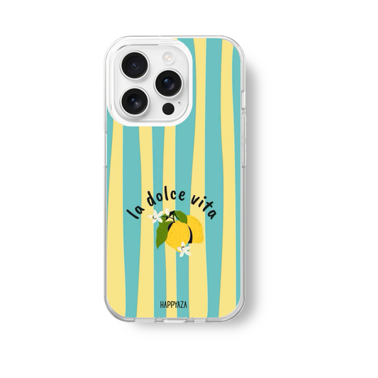 La Dolce Vita Lemon Stripes Soft Silicone Case