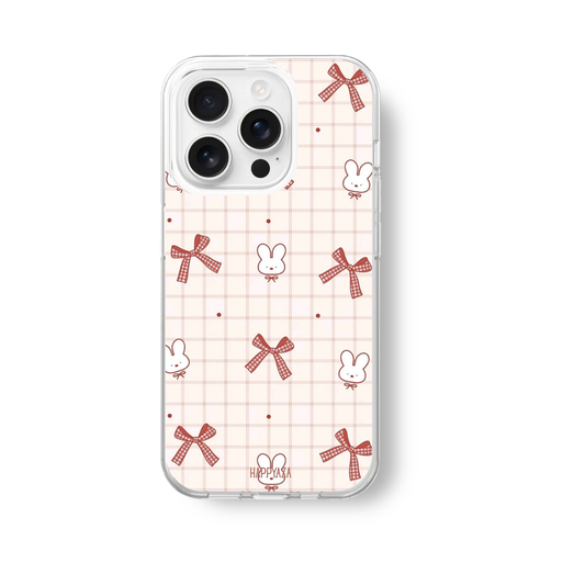Bunny Bow Charm Soft Silicone Case