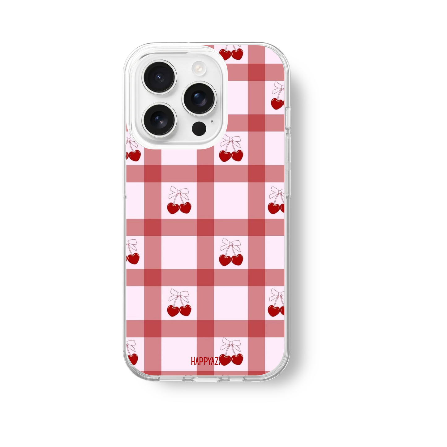 Cherry Picnic Gingham Soft Silicone Case