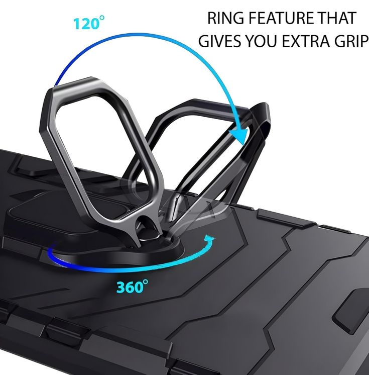 Rugged Shockproof Magnetic Ring Holder For Phone case