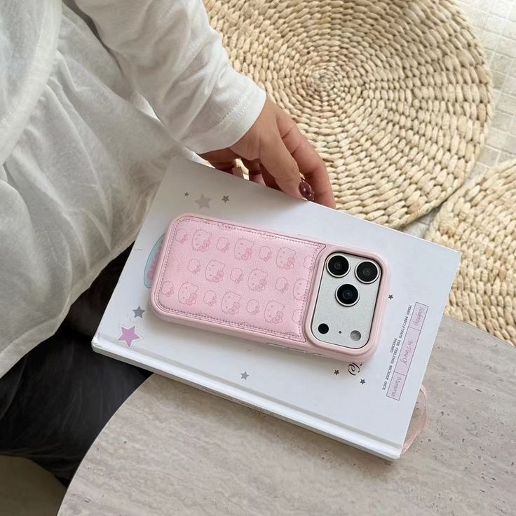 Cute Pink Kitty Soft Pastel Design Phone Case