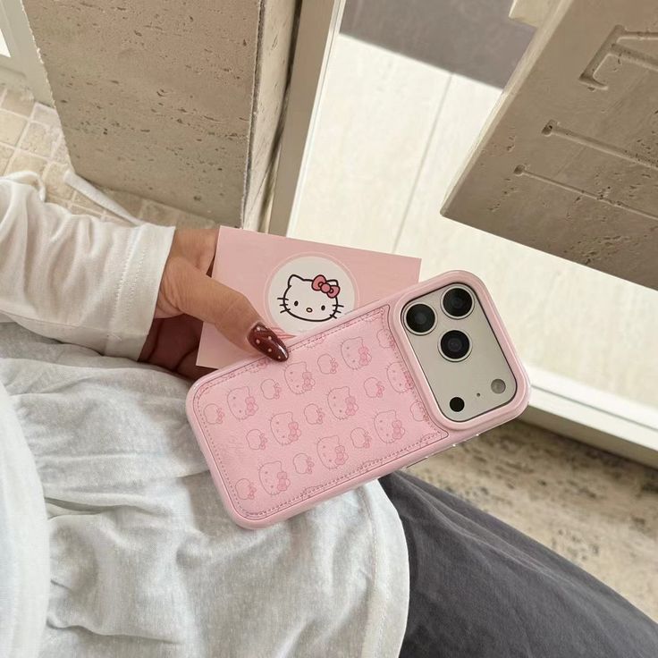 Cute Pink Kitty Soft Pastel Design Phone Case