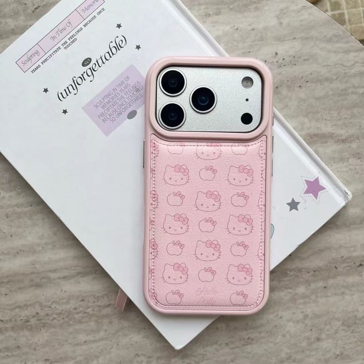 Cute Pink Kitty Soft Pastel Design Phone Case