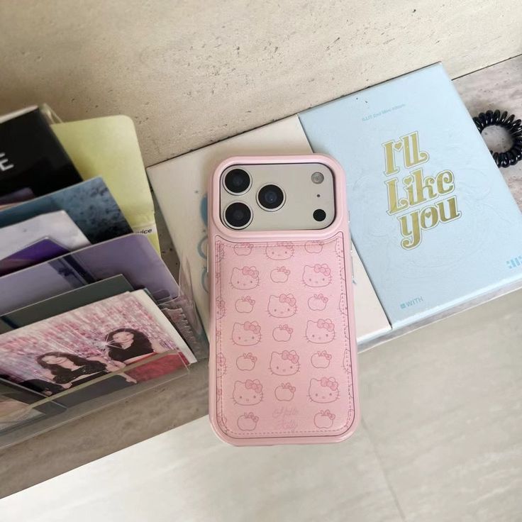 Cute Pink Kitty Soft Pastel Design Phone Case