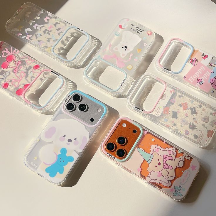 Cute Cartoon Aesthetic Printed Silicone Phone Case