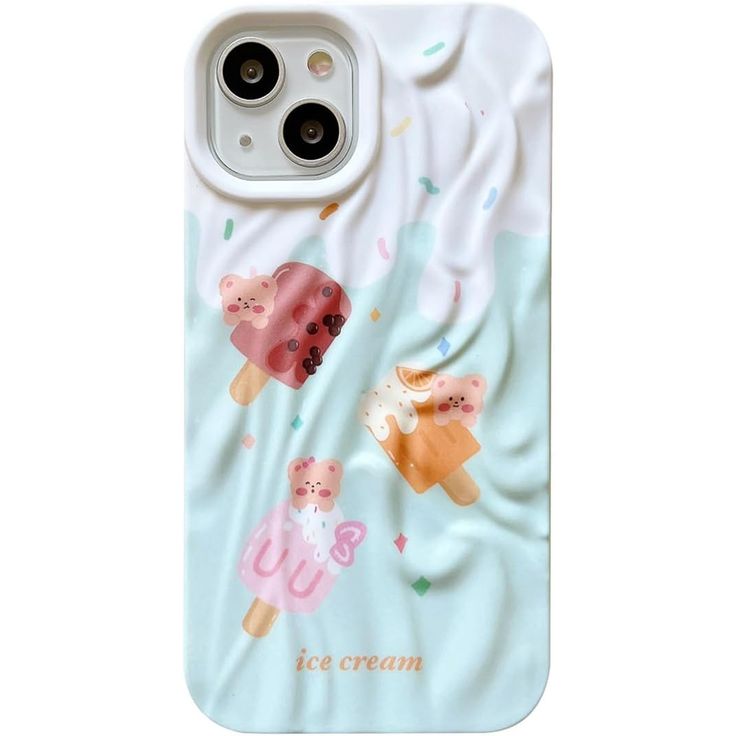 Multi Color Wavy Texture  For iPhone Case