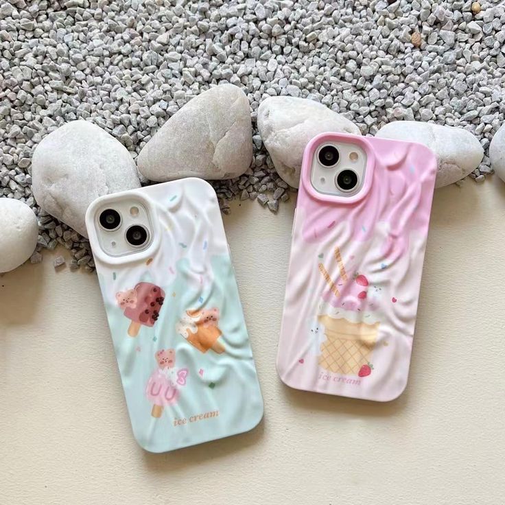 Multi Color Wavy Texture  For iPhone Case