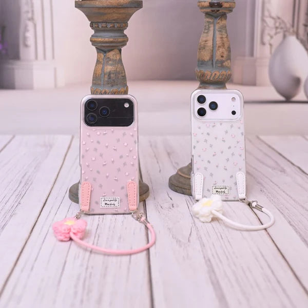 Daisy Charm Lanyard Phone Case