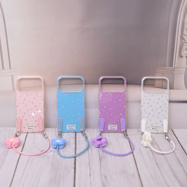 Daisy Charm Lanyard Phone Case