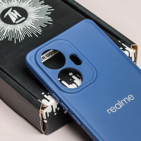Original Liquid  Camera Protection Silicone Phone Case for (Realme)