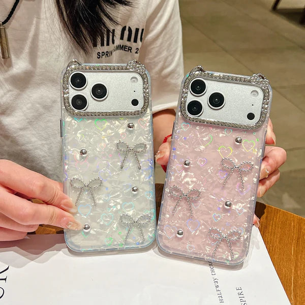 Luxe Ribbon Pearl Phone  Case